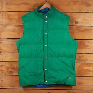 Vintage 70s Gerry Weber Reversible Green/Blue Down Vest - Men's LG Made in USA